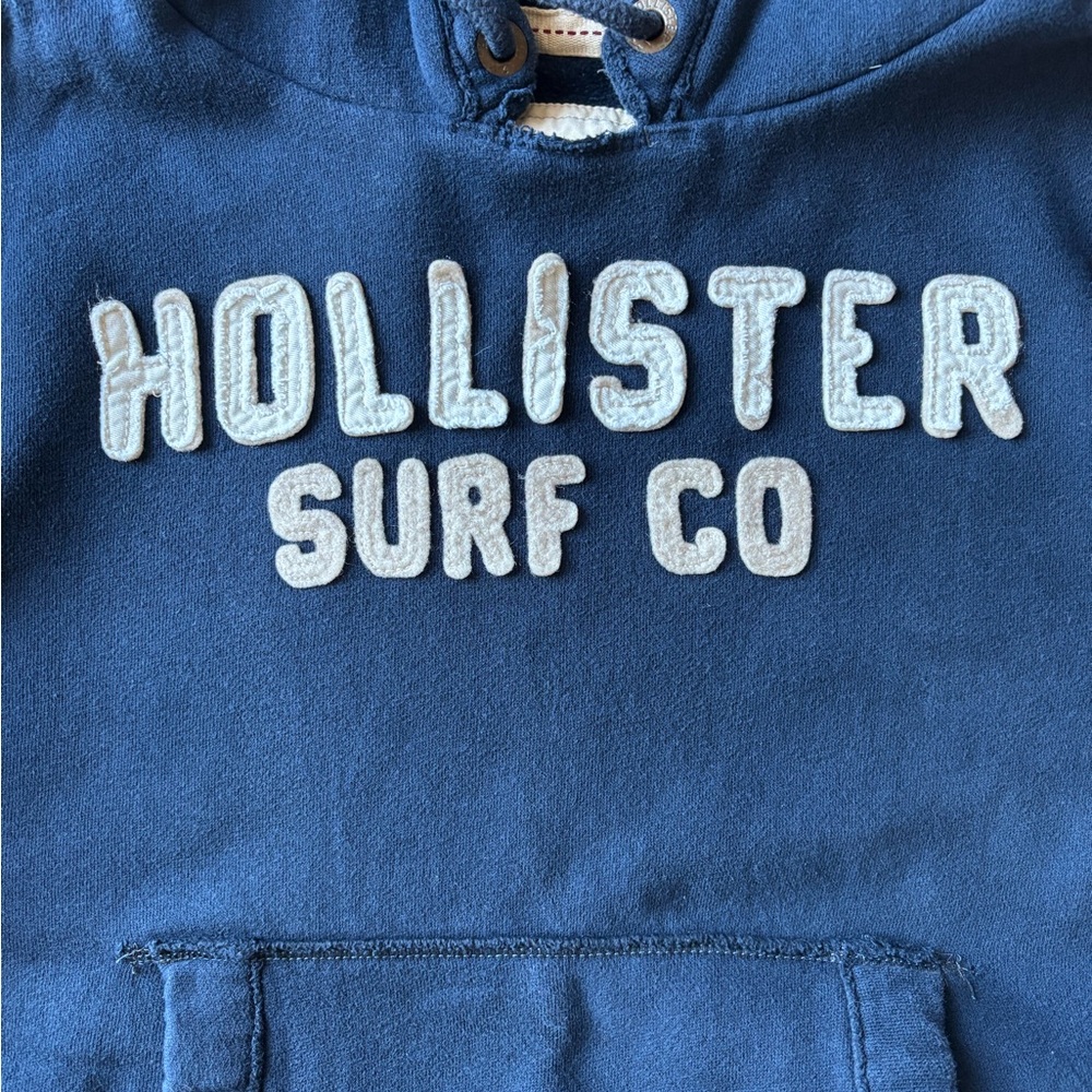 Hollister Dark Blue Hoodie with Logo - Picture 10 of 10
